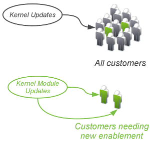 Delivering new kernel functionality
